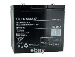 ULTRAMAX 12V 55AH (60AH) AGM/GEL Leisure & Mobility Application Battery