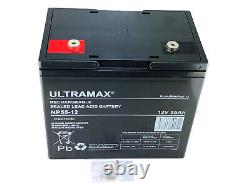 ULTRAMAX 12V 55AH (60AH) AGM/GEL Leisure & Mobility Application Battery