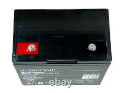 ULTRAMAX 12V 55AH (60AH) AGM/GEL Leisure & Mobility Application Battery