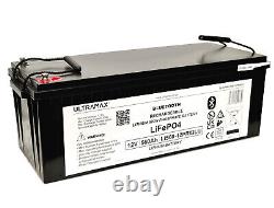 ULTRAMAX 12V 560Ah LITHIUM PHOSPHATE (LiFePO4) LEISURE BATTERY WITH BLUETOOTH FE