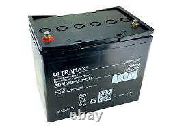 ULTRAMAX 12V 70AH Deep Cycle Leisure Battery Caravan Motorhome Marine Boat Solar