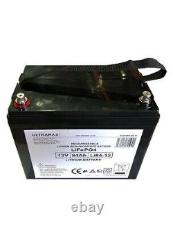 ULTRAMAX LEISURE BATTERY 12V 84Ah LiFePO4 LITHIUM ELECTRIC BOAT BATTERIES