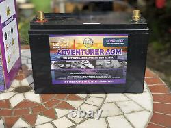 UNUSED 12V 130 AH Leoch Adventurer AGM Deep Cycle Leisure Battery -LAGM 130