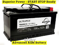 Ultramax 017 019 Battery AGM fits Alfa BMW Citroen Ford Mercedes Peugeot VW