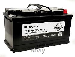 Ultramax 017 019 Battery AGM fits Alfa BMW Citroen Ford Mercedes Peugeot VW