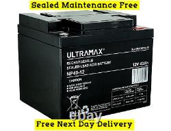 Ultramax 12V 40AH (38AH 42AH) AGM/GEL Leisure & Mobility Application Battery