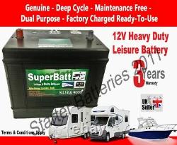 VDC 120AH 12V Deep Cycle Leisure Battery Caravan Motorhome Boat Solar Heavy Duty