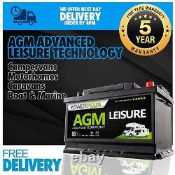 VIVARO Campervan Leisure Battery AGM LP100 12v 100ah Use With Solar Split Relay