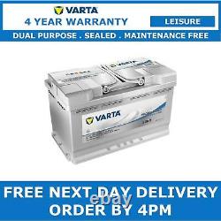 Varta LA80 Leisure Battery AGM 80Ah Dual Purpose for Caravan, Boat & Motorhome