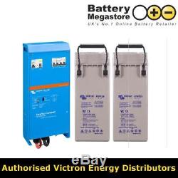 Victron Lorry Van 12V 400 Ah 1.5KW Leisure battery Inverter Charger Kit