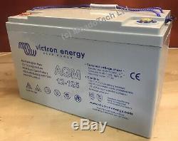 Victron Solar Battery 12V 125Ah AGM Super Cycle For Leisure Boat Off Grid Solar