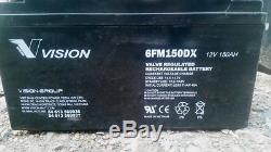 Vision 12V 150AH Sealed lead acid gel battery off grid leisure motorhome camper