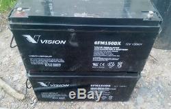 Vision 12V 150AH Sealed lead acid gel battery off grid leisure motorhome camper