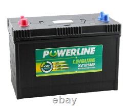 XV125MF Powerline 12V SEALED HEAVY DUTY LEISURE BATTERY QUICK DELIVERY