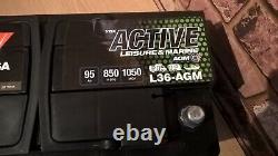 YUASA L36-AGM 95Ah LEISURE MARINE AGM BATTERY 12 VOLT 850 A(EN) 1050 MCA 1140 WH