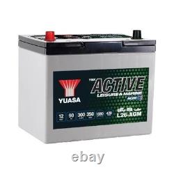 Yuasa L26-AGM Active Leisure and Marine AGM Battery 12v 90Ah 300A