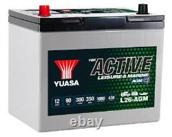 Yuasa L26-AGM Leisure Battery 12V 90Ah 259x168x232mm AGM