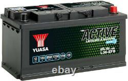 Yuasa L36-EFB Leisure Battery 100Ah, XV110 Case Size, 353x175x190mm Low Height