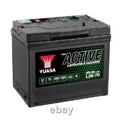 Yuasa Leisure & Marine Yuasa L26-70 Active Leisure Battery 12V 70Ah 480A